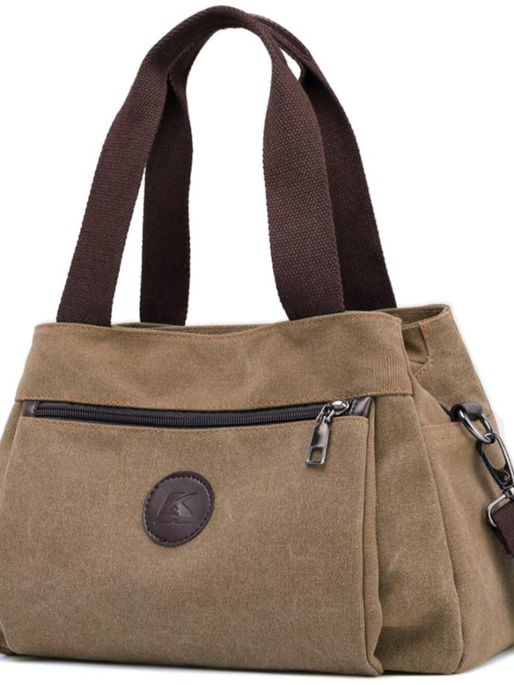Hobo Handbags Canvas Crossbody Bags for Women | Multi Compartment, Triple Zip Po